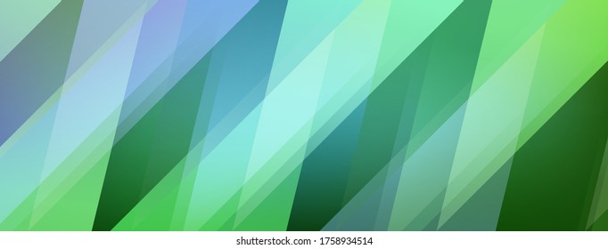 Abstract background of colored polygons in green colors