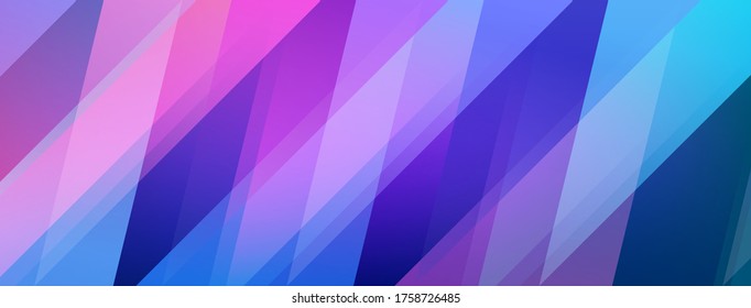 Abstract background of colored polygons in purple and blue colors