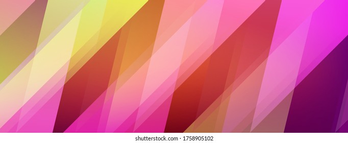 Abstract background of colored polygons in purple and yellow colors