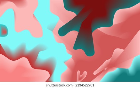 Abstract background, colored ribbons, vector drawing




