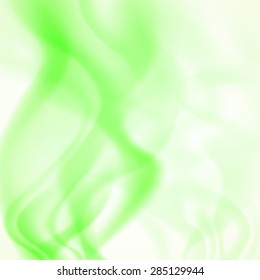 Abstract background of colored smoke in green colors