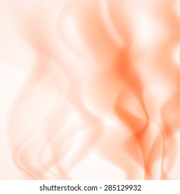 Abstract background of colored smoke in orange colors