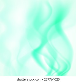 Abstract background of colored smoke in turquoise colors