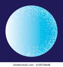 Abstract background. Colored sphere with a gradient. Vector illustration