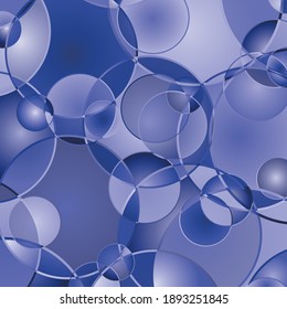 Abstract background. Colored spheres with gradient. Vector illustration