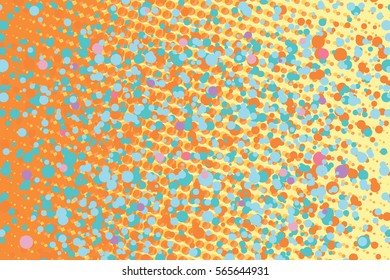 Abstract background with colored spots. Pop art retro vector illustration