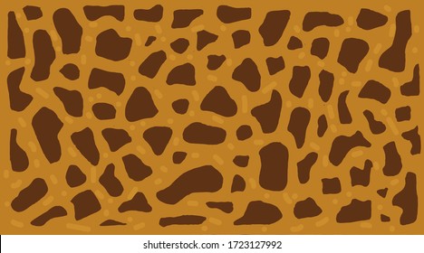 
Abstract background with colored spots resembling the print of wild animals. Decorative background. Animal prints.