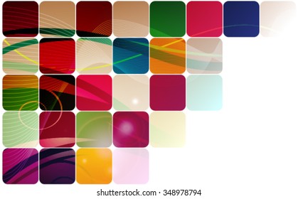 abstract background with colored squares