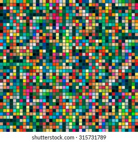 Abstract background with colored squares. Vector texture