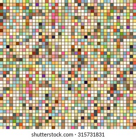 Abstract background with colored squares. Vector texture