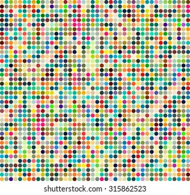 Abstract background with colored squares. Vector texture