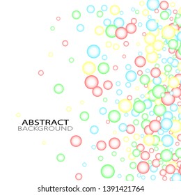 
Abstract background of colored transparent circles