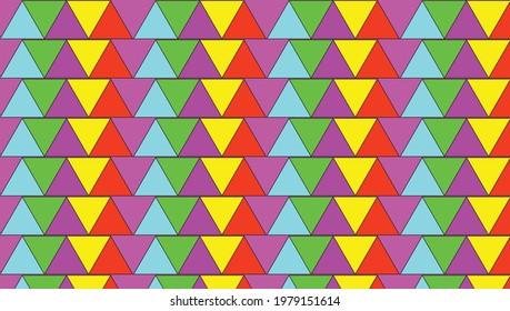 Abstract background of colored triangles