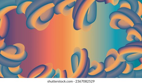 Abstract background with colored tubes on bright color background for your design. Beautiful gradient 