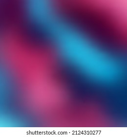 Abstract background, colored volumetric blurred stripes. Beautiful gradient diagonal transition from bright pink and magenta to cyan with sapphire blue. To create beautiful, modern designs. 