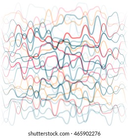 Abstract background from colored waves lines. Human circulatory system concept