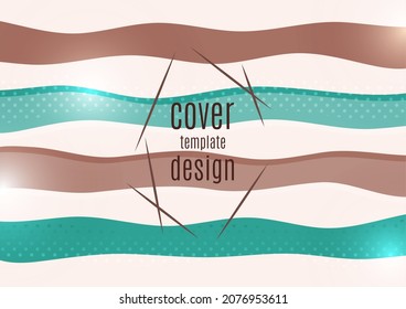 Abstract background with colored wavy lines. Vector illustration.