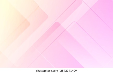 abstract background of colored yellow and pink gradients overlapping with simple square pattern 3d view. Futuristic and luxurious design. Eps10 vector