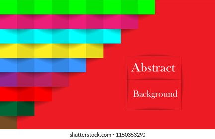 Abstract background with colorful 3D shapes.
