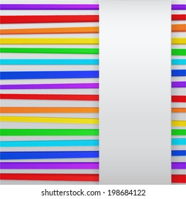 Abstract background with colorful 3d stripes