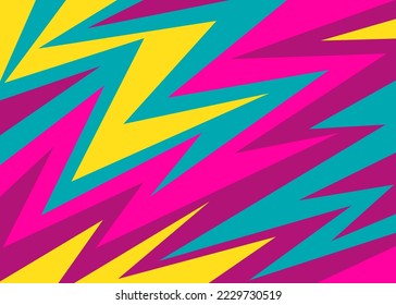 Fondo abstracto con un patrón de flecha colorido. Papel de pared geométrico abstracto