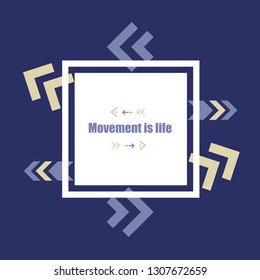 Abstract background with colorful arrows.