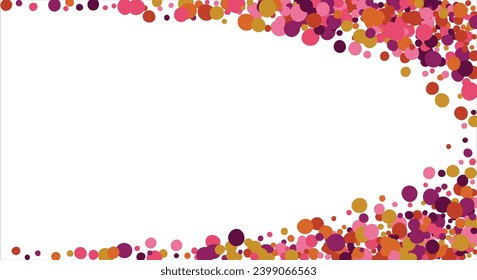 Abstract background with colorful balls in different sizes. Colorful random flying balls. Horizontal background. space for text. Vector illustration