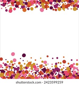 Fondo abstracto con bolas coloridas de diferentes tamaños. Coloridas bolas voladoras al azar. Fondo horizontal. espacio para texto. Ilustración del vector