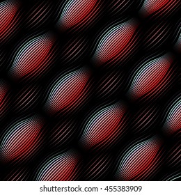 Abstract background with colorful blended volumetric lines