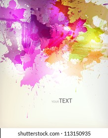abstract background with colorful blots