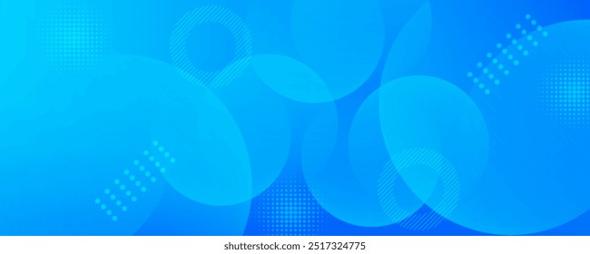 Abstract background, colorful. Blue gradations, circle effect style. Modern background, memphis. Eps 10