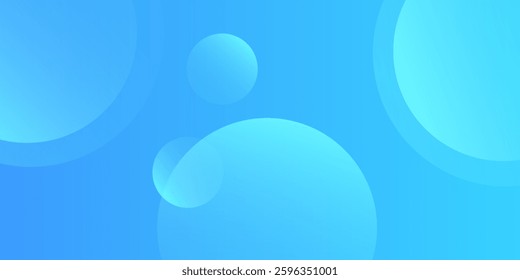 Abstract background, colorful. Blue gradations, circle effect style. Modern background, memphis. Eps 10