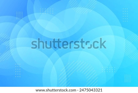 Abstract background, colorful. Blue  gradations, circle effect style. Modern background, memphis. Eps 10
