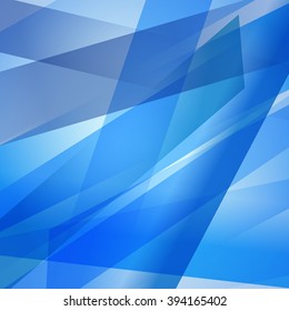 Abstract background with colorful blue overlapping transparent layers