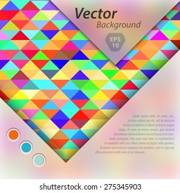 Abstract background with colorful blurred texture. For use as a design element in web, mobile applications, and printed media