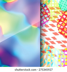 Abstract background with colorful blurred texture. For use as a design element in web, mobile applications, and printed media