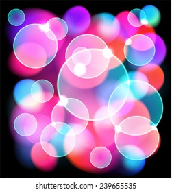 Abstract background with colorful  bokeh.
