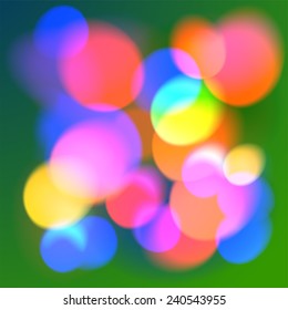 Abstract background with colorful bokeh.
