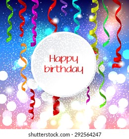 abstract background is colorful bokeh light from sun for birthday and other event