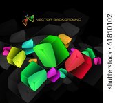 Abstract background with colorful boxes