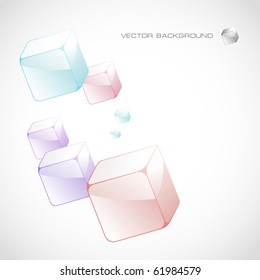 Abstract background with colorful boxes