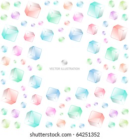 Abstract background with colorful boxes