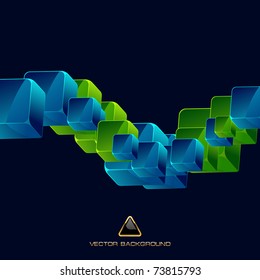 Abstract background with colorful boxes