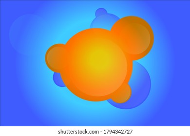 abstract background with colorful bubbles