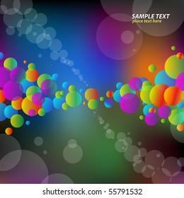 abstract background with colorful bubbles