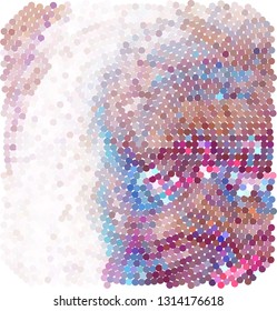 Abstract background with colorful bubbles, dots, circles.
