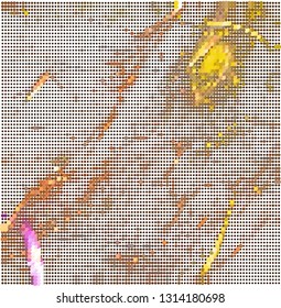 Abstract background with colorful bubbles, dots, circles.