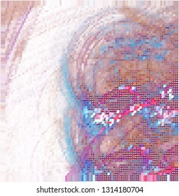 Abstract background with colorful bubbles, dots, circles.