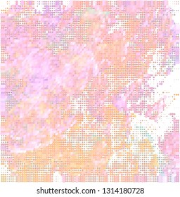 Abstract background with colorful bubbles, dots, circles.