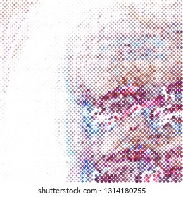 Abstract background with colorful bubbles, dots, circles.